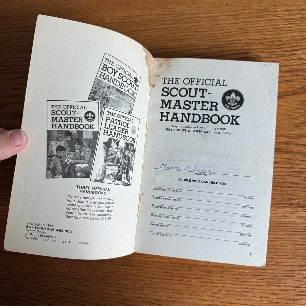 The Official Scout‎ Master Handbook Boy Scouts of America 7th Edition 1981